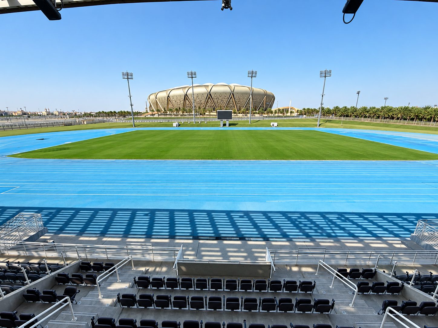The athletics stadium, seating 1,084