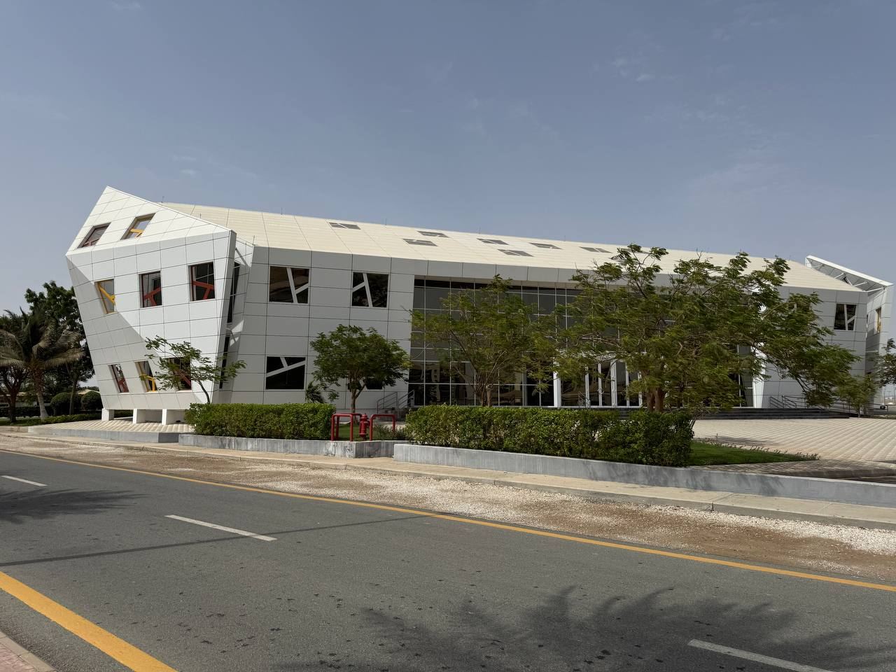 The north elevation of the Ministry of Sport building